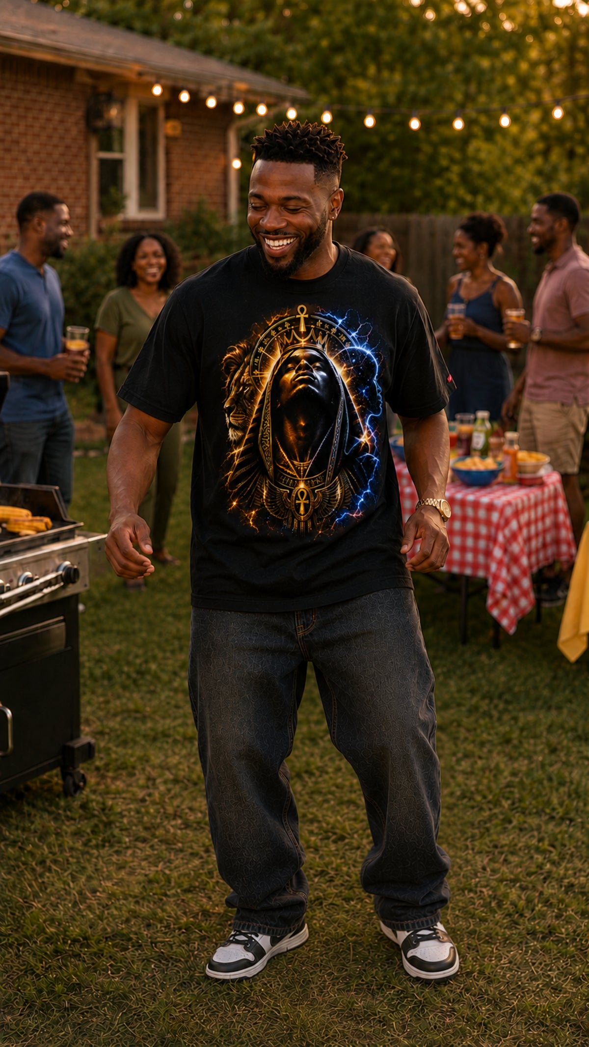 BMG — Black Man Is God Double-Sided Graphic Tee