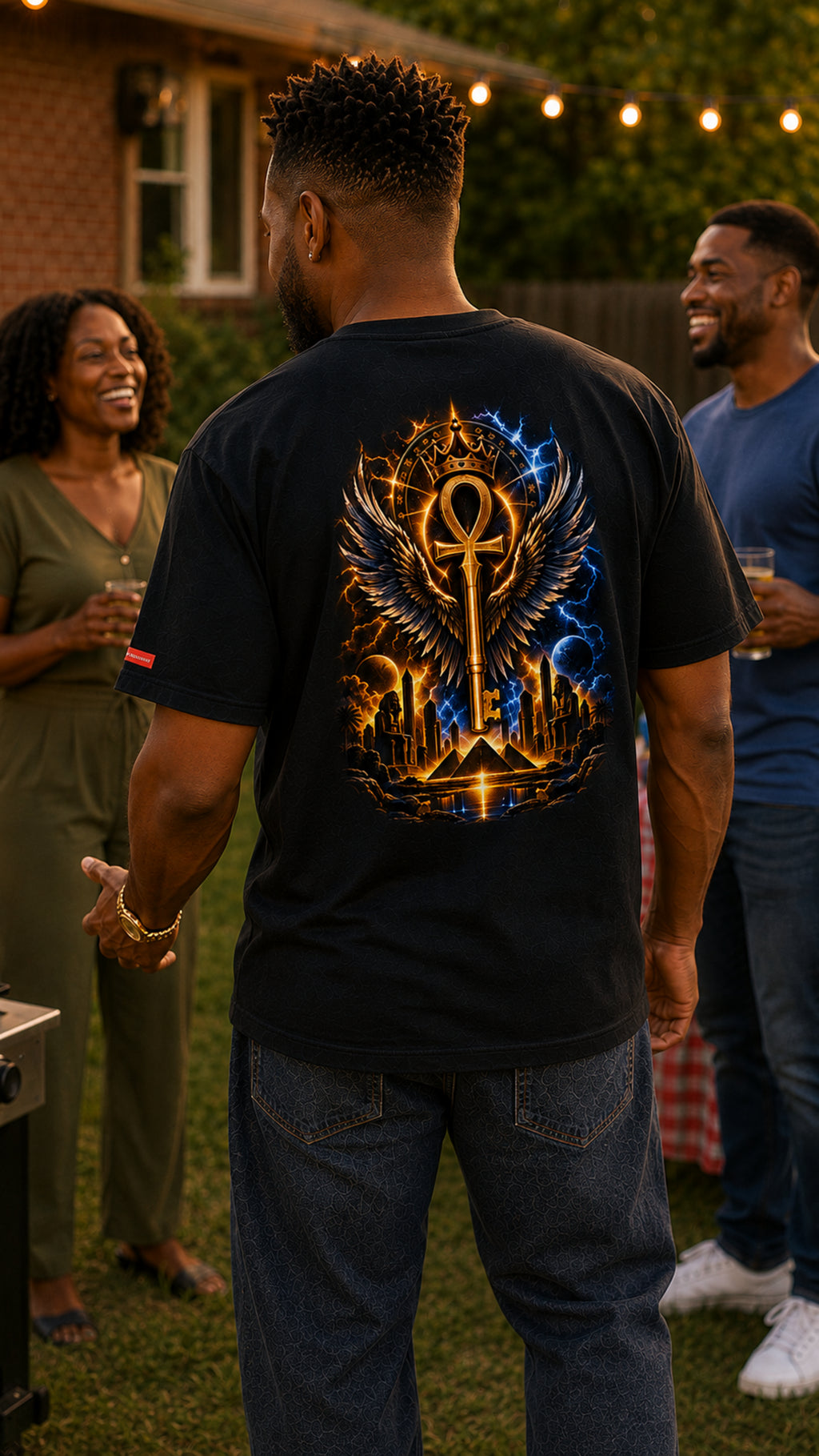 BMG — Black Man Is God Double-Sided Graphic Tee