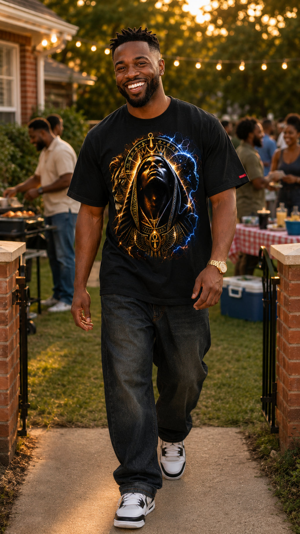 BMG — Black Man Is God Double-Sided Graphic Tee