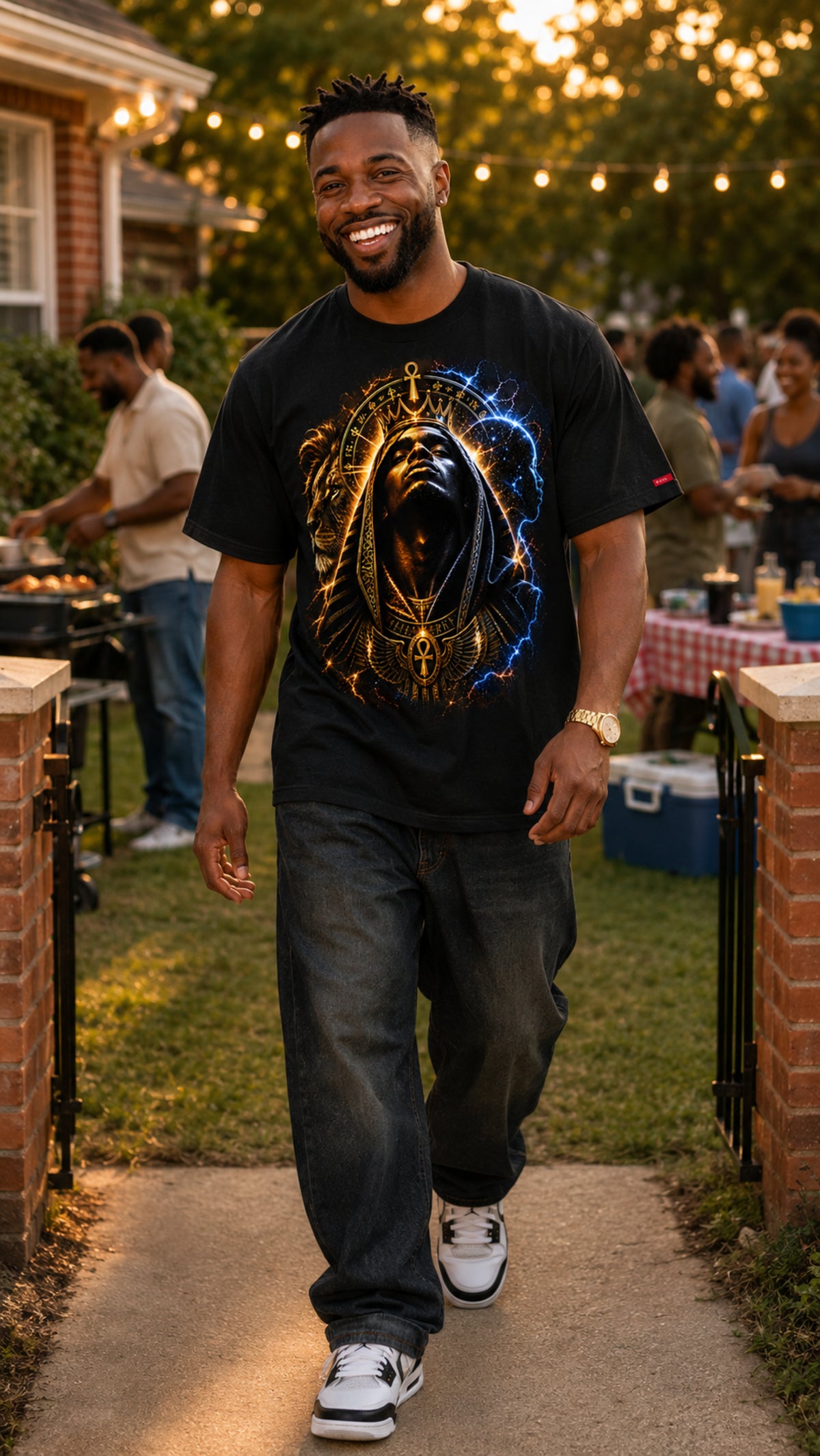 BMG — Black Man Is God Double-Sided Graphic Tee