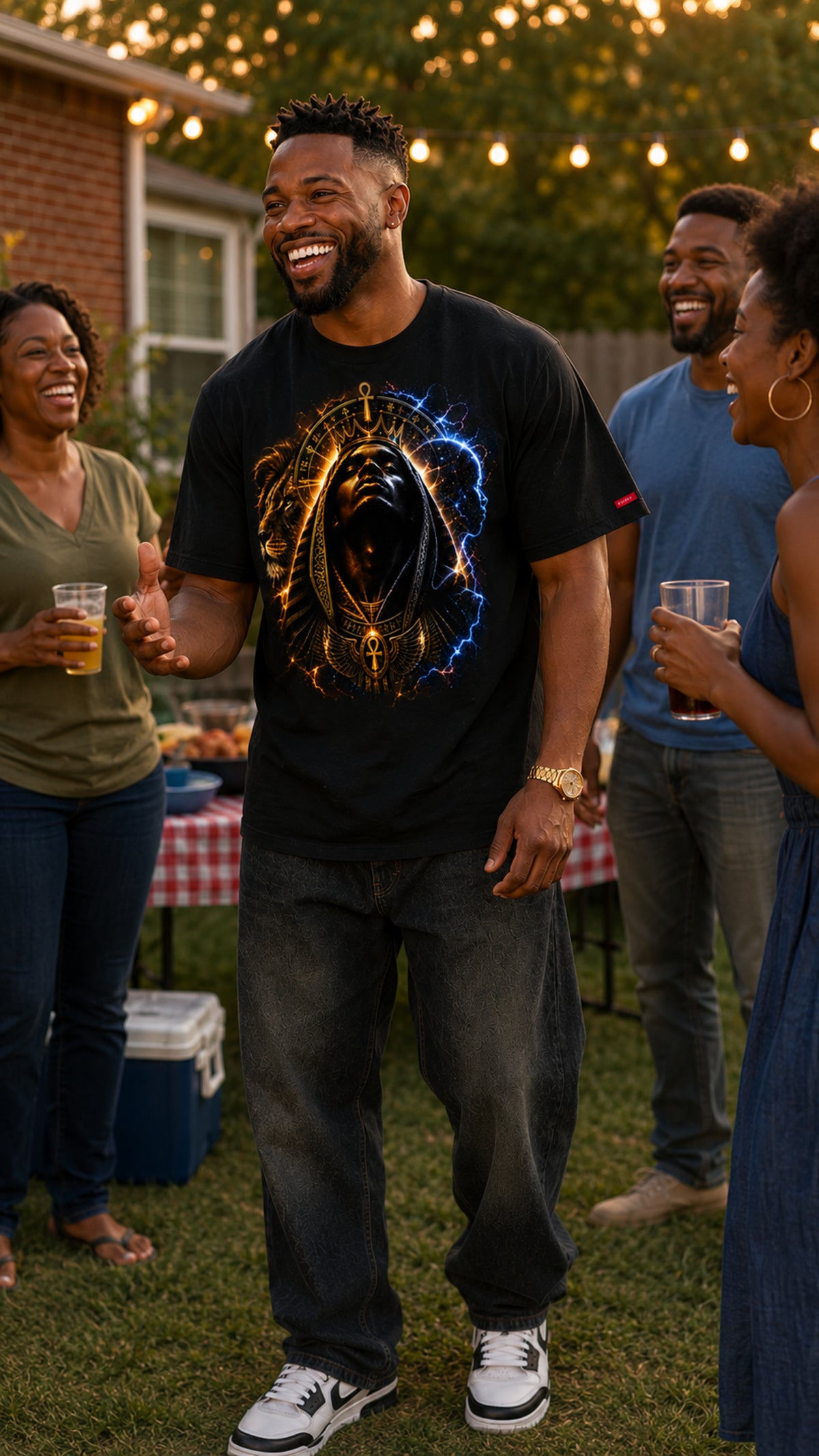 BMG — Black Man Is God Double-Sided Graphic Tee