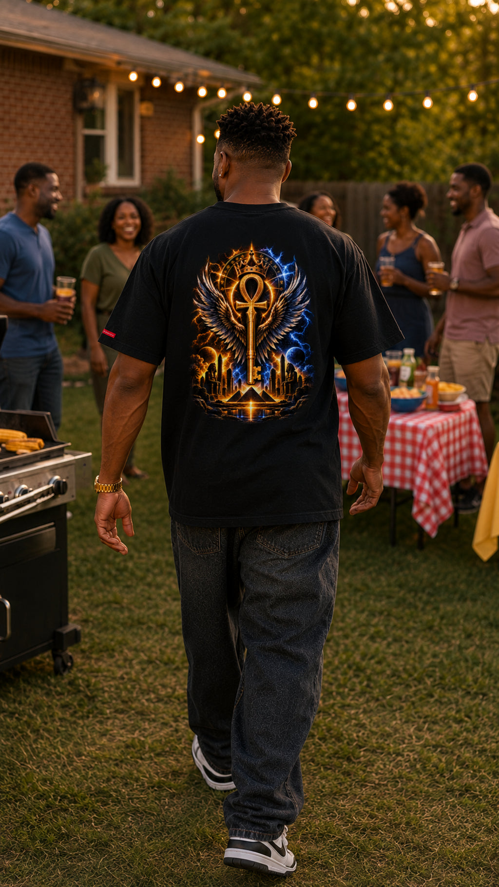 BMG — Black Man Is God Double-Sided Graphic Tee