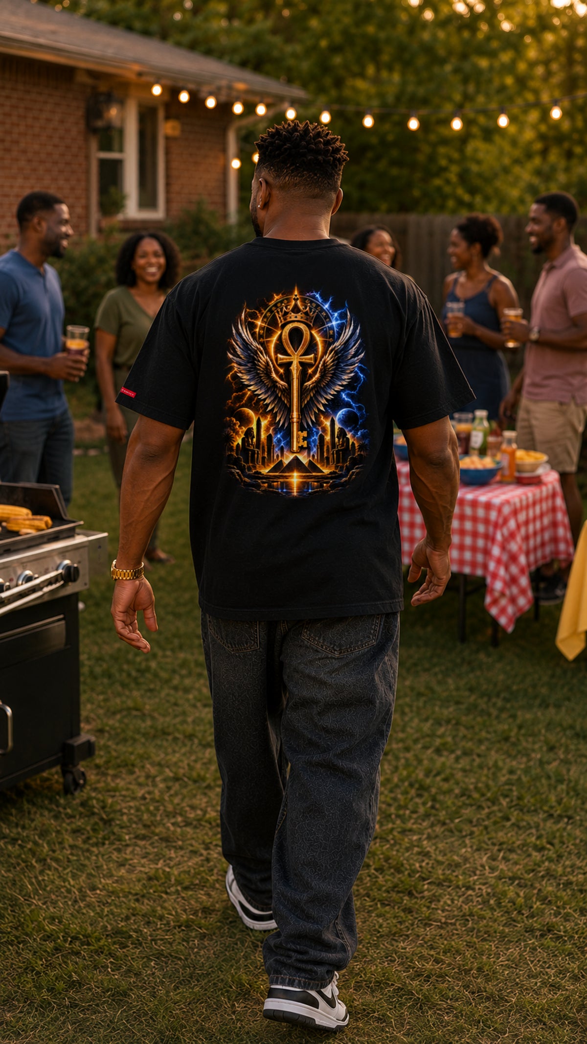 BMG — Black Man Is God Double-Sided Graphic Tee